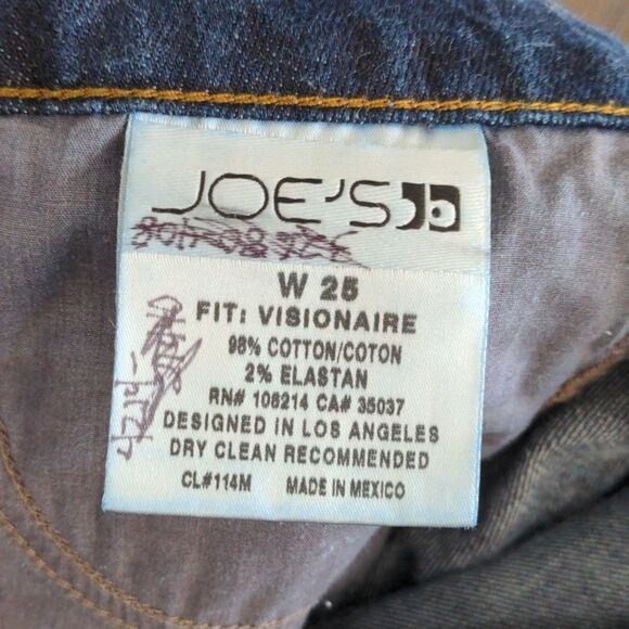 Joe's Jeans Visionaire Bootcut Jeans Dark Wash size 25 - Picture 5 of 9